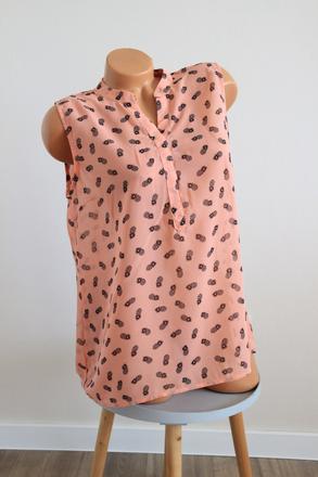 Letný top s ananásmi, xl, xl