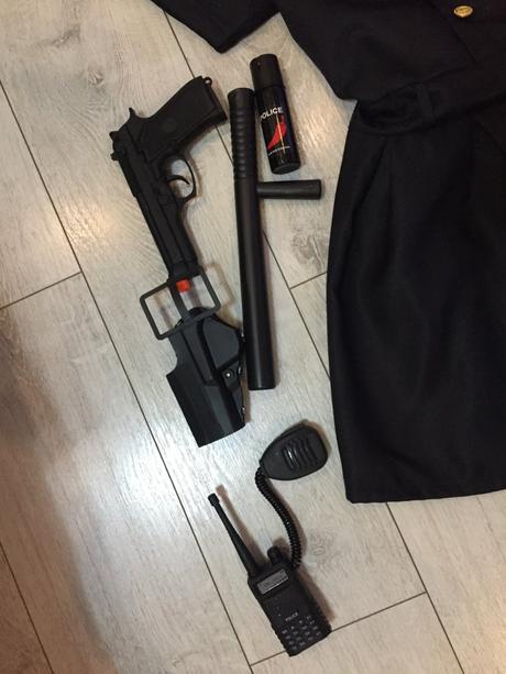 Dievčensky kostym policajtka 8-10 rokov, 