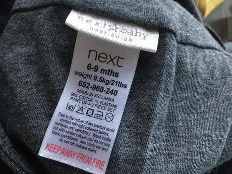 2-set next nohavice na traky + body 74, next,74