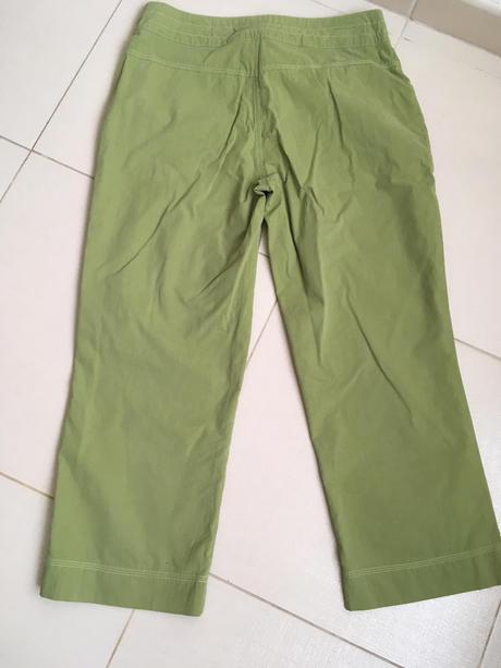 Dámske 3/4 plátené nohavice veľ.40, 40