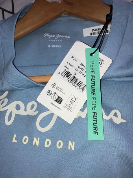 Bledomodré pánske tričko, pepe jeans,xs