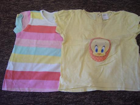 Dievčenské trička, h&m,74
