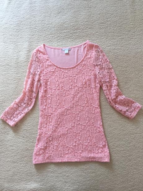 Tričko s čipkou, amisu,s