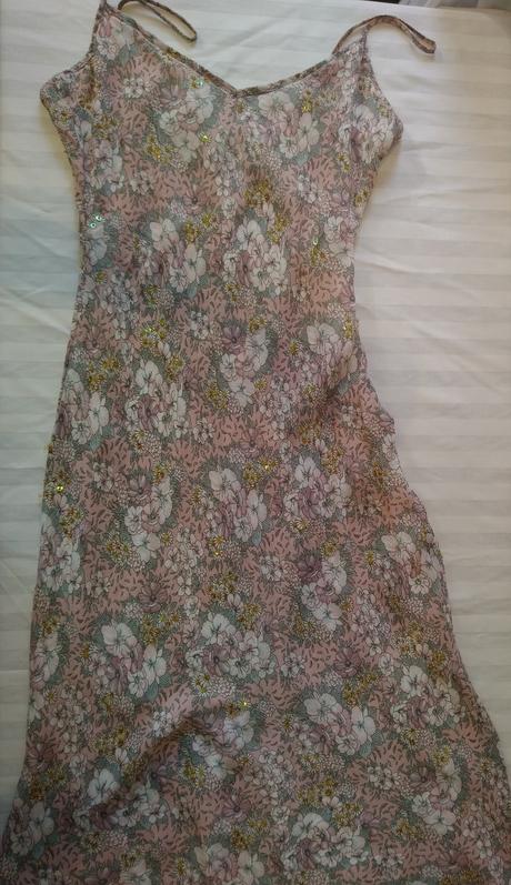 Dámske farebné šaty na ramienka, h&m, h&m,xs