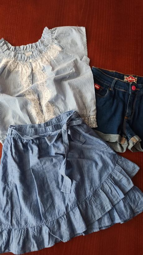 Lindex - suknička,blúzka a šortky, 134 / 140