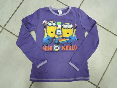 Dievčenské bavlnené tričko mimoni, 122