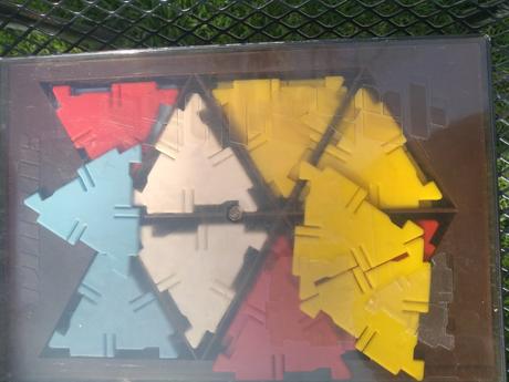 Retro stavebnice abstrakt - maják-20eur, 