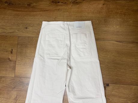 Biele široké nohavice, stradivarius,s