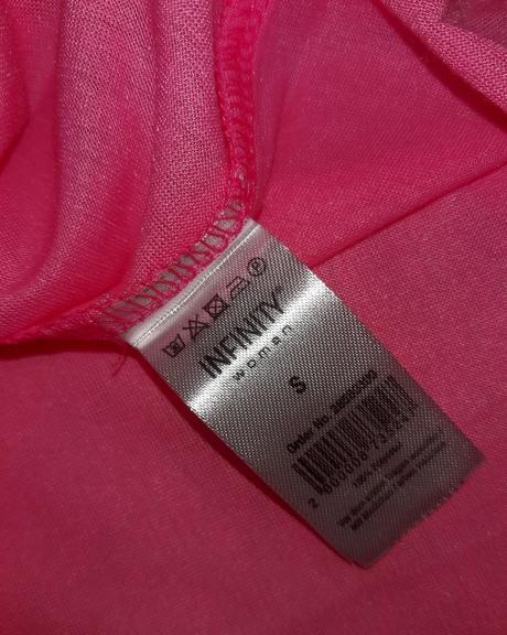 Krásne ružovo-neónové tričko, basics,s