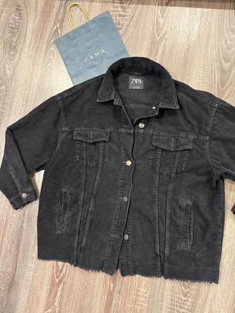Zara damska manchestrova bunda s, zara,s