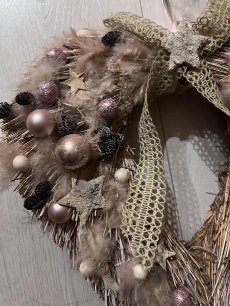 Vianočný veniec na dvere,