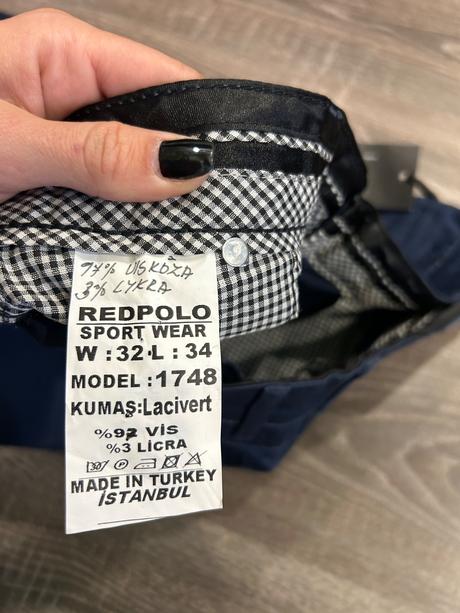 Redpolo nove panske elegantne nohavice 32/34, m
