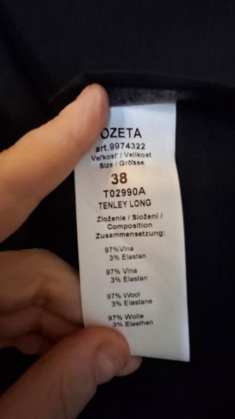 Čierne elegantné nohavice ozeta m, m