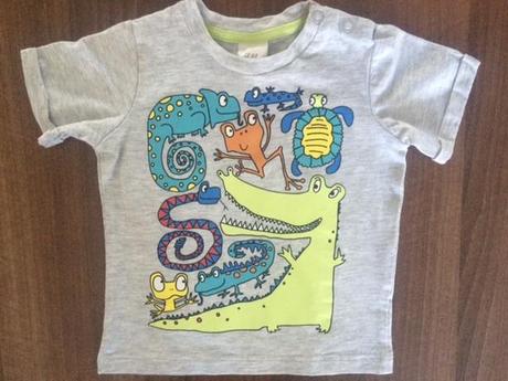 Letné tričko zvieratká, h&m,68