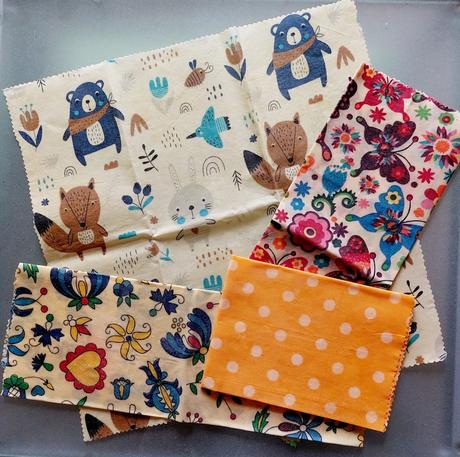 Voskove obrusky na potraviny, 