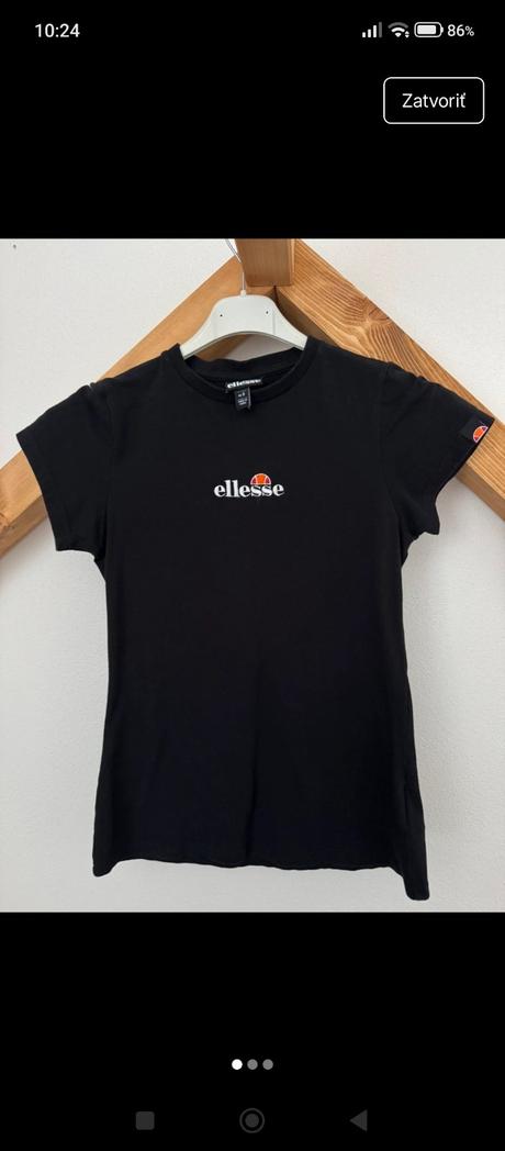 Čierne tričko ellesse, elle,s
