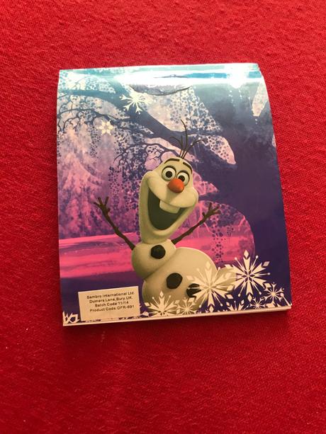 Blocek frozen,velkost 10,5 x 8,5 cm,