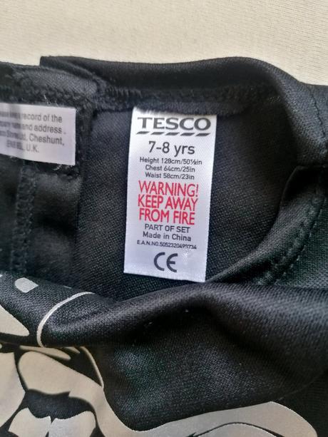 Zombie kostlivec halloweensky kostým veľ. 122-128,