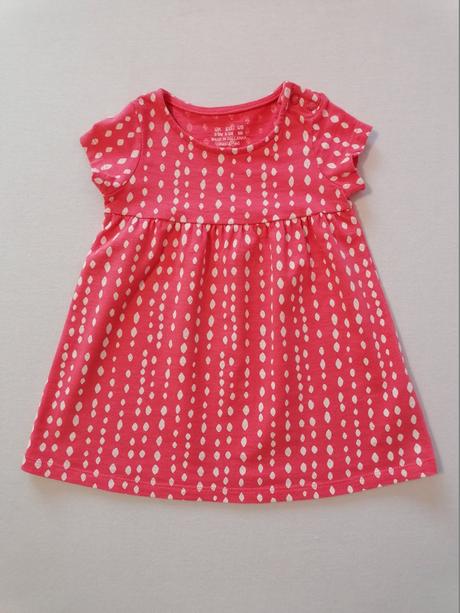 Bielo-cervene bavlnene saty, f&f,74