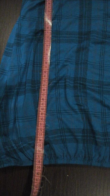 Tyrkysove karovane tricko na siroke ramienka, m