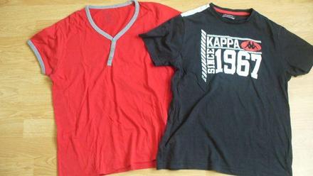 2x tričko, kappa,m