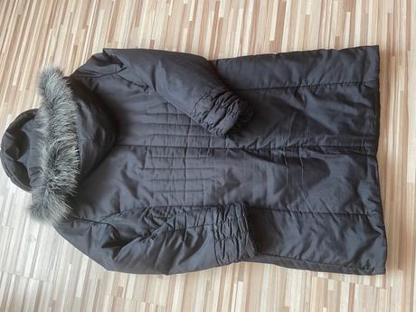 Čierny zimný kabát, xxl