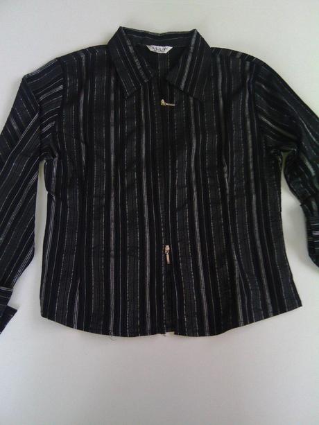 Čierno strieborna blúzka, 44