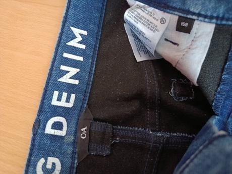 Zateplené rifle, denim,158