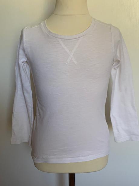 Next biele tričko s dlhým rukávom, next,110