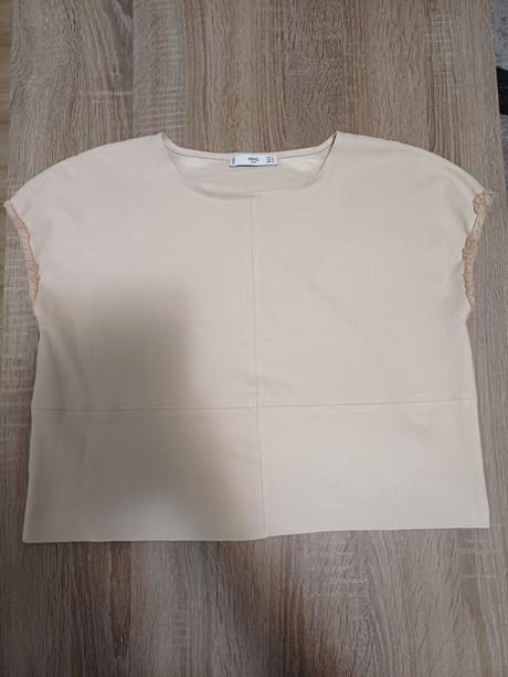 Béžové tricko, mango,s