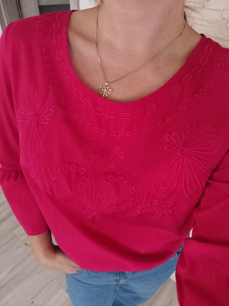 Cyklaménová blúzka, bonprix,l