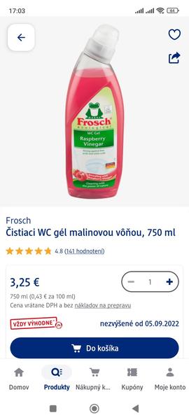 Bude Frosch WC gél v toalete 48 hodín škodlivý?
