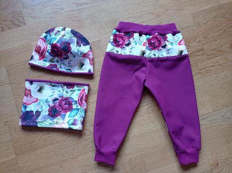 Zimné softshellové nohavice b, 68 - 140