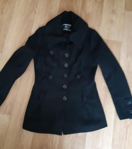 Vlnený kabát, stradivarius,l