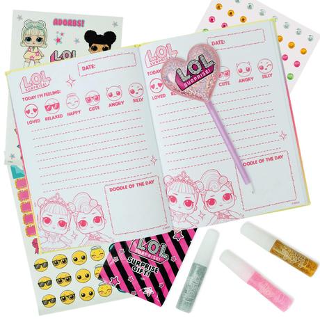L.o.l. surprise glitter diary set,
