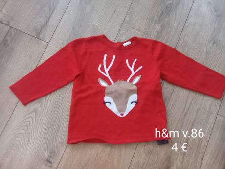 Vianočný pulóver, h&m,86