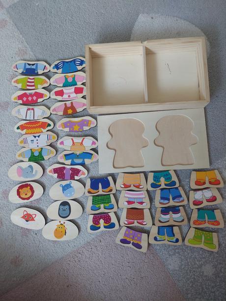 Drevená vkladacka zvieratka,