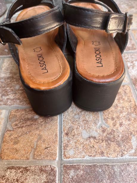 Dámske kožené sandále lasocki, lasocki,36