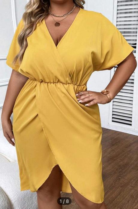 Krásne žlté šaty, xxl