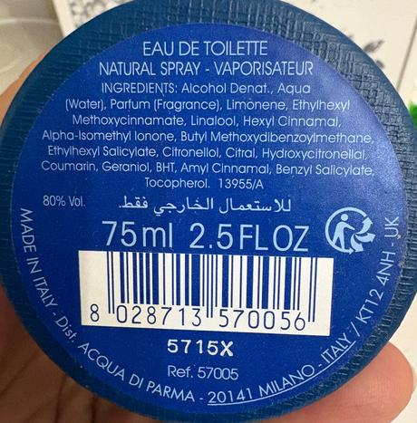 Acqua di parma eau de toilette, 