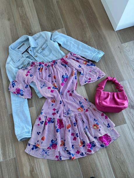 Kvetové letné šaty, h&m,s