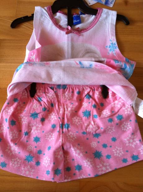 Dievčenské letné pyžamo frozen - 2 veľkosti., disney,110 / 116