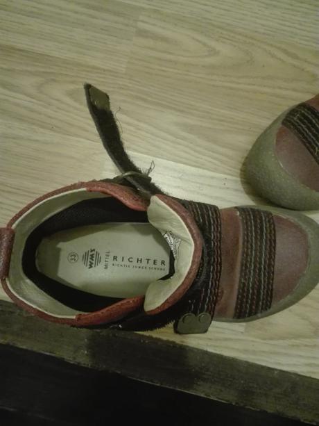 Topánky kožené, richter,33