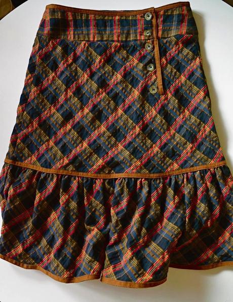 Sukňa károvaná, vero moda,34