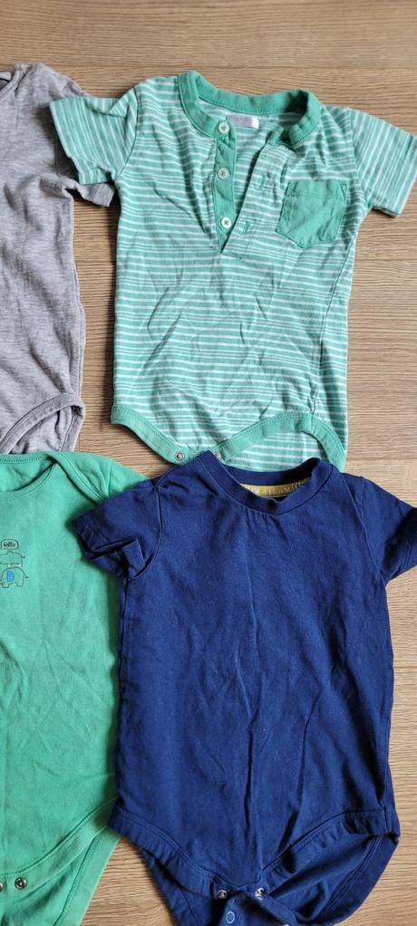 Body s krátkym rukávom 6ks, h&m,86