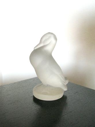 Sklenená soška - kačka,