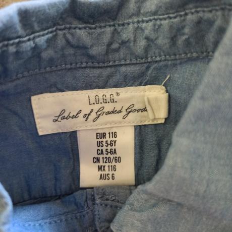 Košeľové šaty, h&m,116
