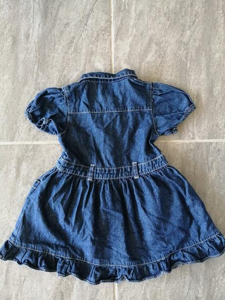 Riflové šaty v 98-104, 3-4r zn st bernard, 98