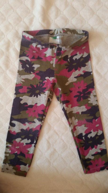 Kvietkované legíny benetton č.90, benetton,86