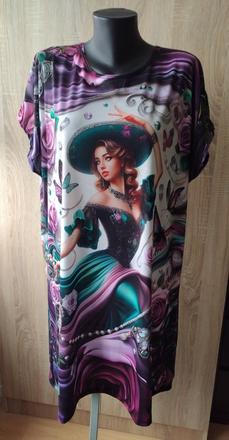 Vzorované šaty, 50